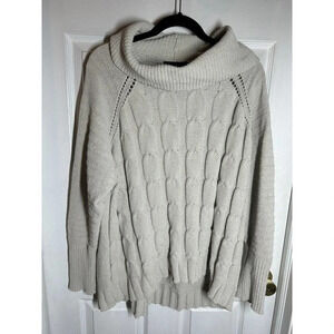 Lane Bryant Women’s Cowl Neck Sweater Size 22/24 Beige